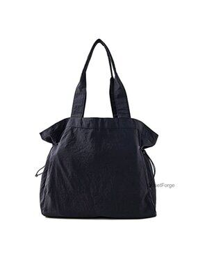 Large Nylon Tote Bag for Women Waterproof Work Travel Gym Shoulder Purse